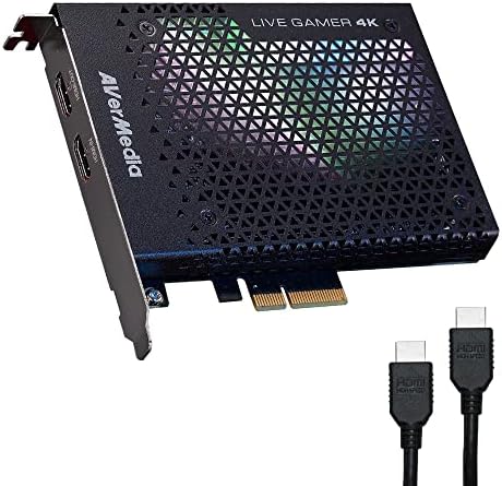 AVerMedia GC573 Live Gamer 4K, Internal Capture Card, Stream and Record 4K60 HDR10 with ultra-low latency on PS5, PS4 Pro, Xbox Series X/S, Xbox One X, in OBS, Twitch, YouTube