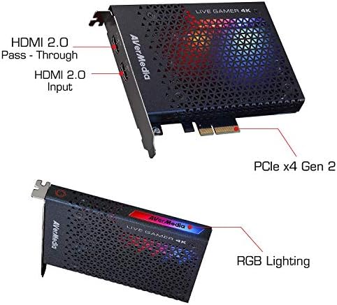 AVerMedia GC573 Live Gamer 4K, Internal Capture Card, Stream and Record 4K60 HDR10 with ultra-low latency on PS5, PS4 Pro, Xbox Series X/S, Xbox One X, in OBS, Twitch, YouTube - Image 4
